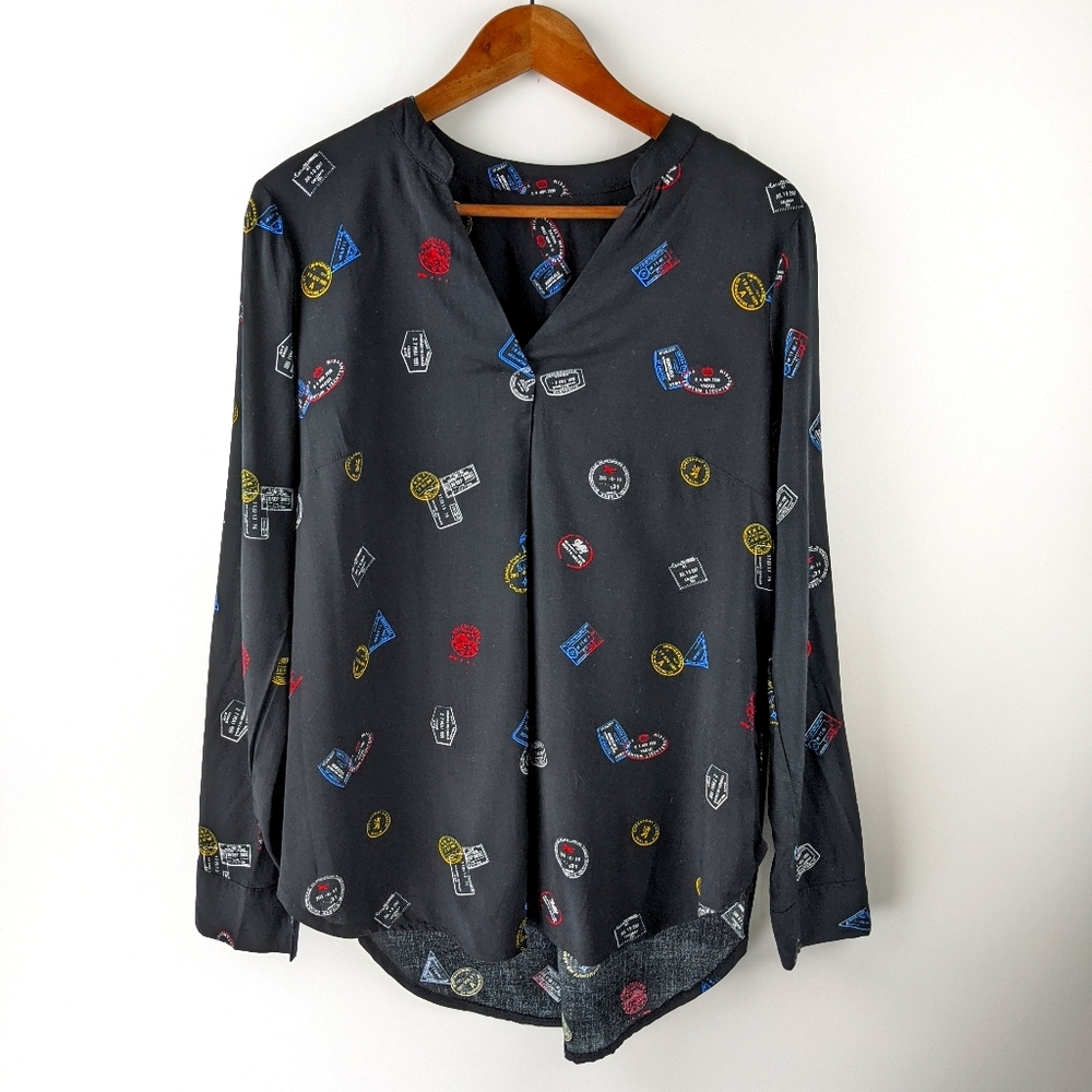 Longsleeve Printed Rayon Shirt